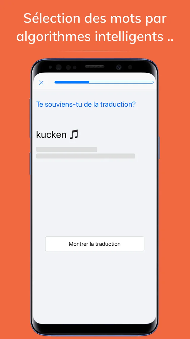 Écran d'écoute d'un mot luxembourgeois dans Wuertschatz